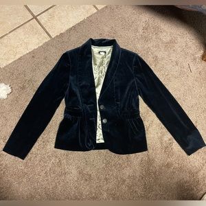 J.Crew Navy Velvet Blazer